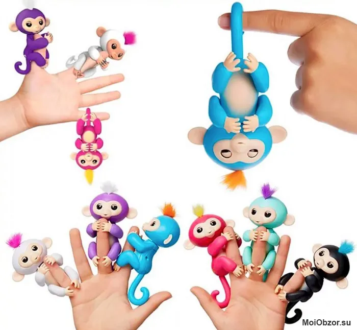 Интерактивная обезьянка Fingerlings Monkey — отличный маленький друг для ребенка